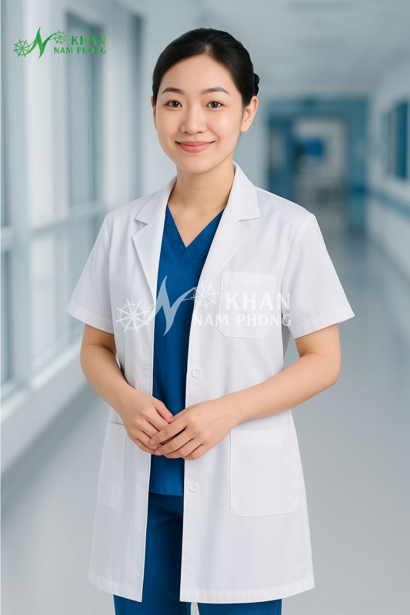Áo blouse trắng ngành y - nam nữ tại TP.HCM