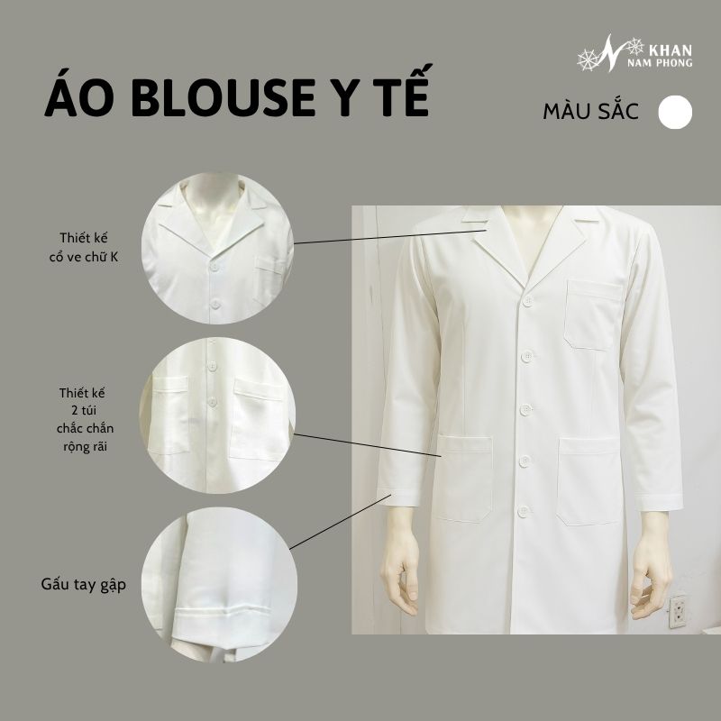 Áo blouse y tế giá tại xưởng