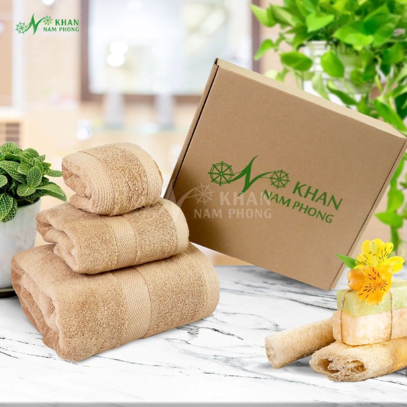 Bộ khăn cotton chăm sóc cá nhân làm quà tri ân thầy cô giáo được yêu thích hiện nay