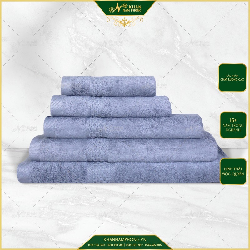 Bộ khăn sợi tre cao cấp làm quà tặng cho đối tác có thể thêu logo theo yêu cầu Bộ khăn sợi tre cao cấp làm quà tặng cho đối tác có thể thêu logo theo yêu cầu