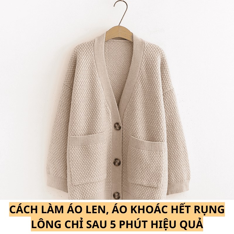 Cách làm áo len, áo khoác hết rụng lông chỉ sau 5 phút