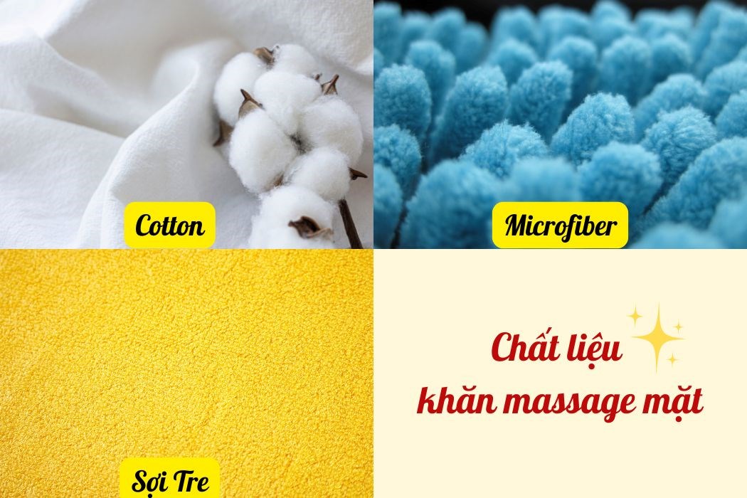 Chất liệu khăn massage mặt Chất liệu khăn massage mặt