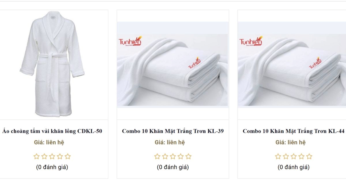Công Ty Cổ Phần Hóa Mỹ Phẩm Tự Nhiên - chuyên cung cấp khăn tắm khách sạn tại Nha Trang
