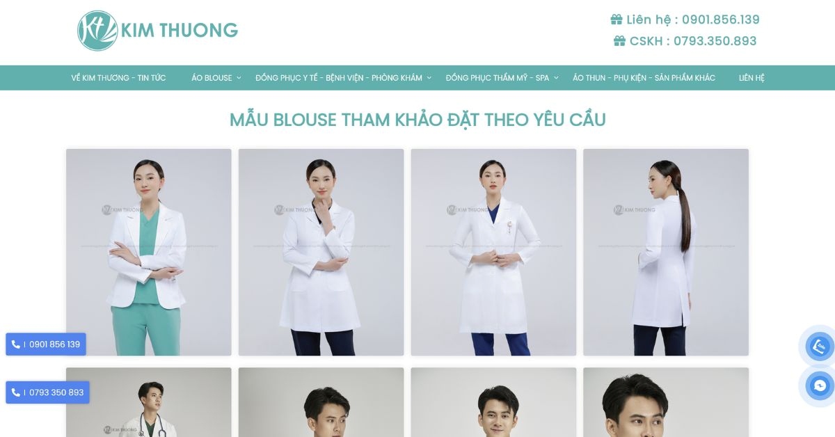 Đồng phục Kim Thương- địa chỉ áo blouse trắng ngành y TP.HCM