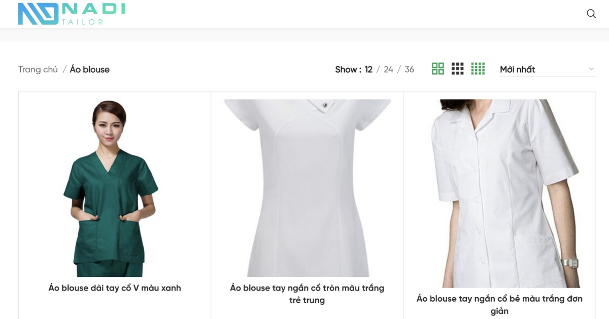 Đồng phục Nadi- địa chỉ áo blouse trắng ngành y tại TP.HCM