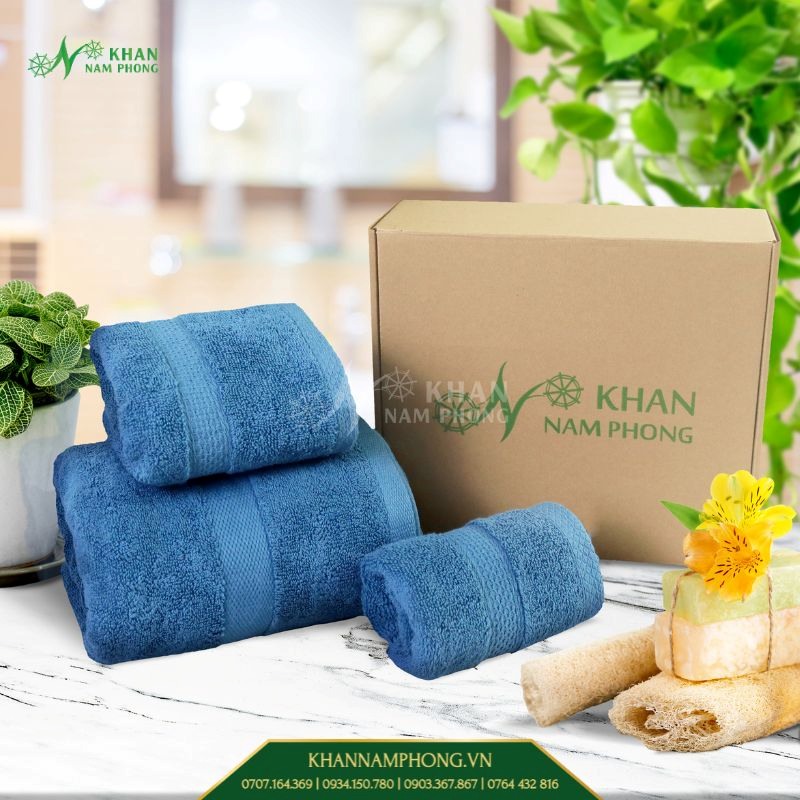 Khăn cotton quà tặng nhiều màu- giá tại xưởng