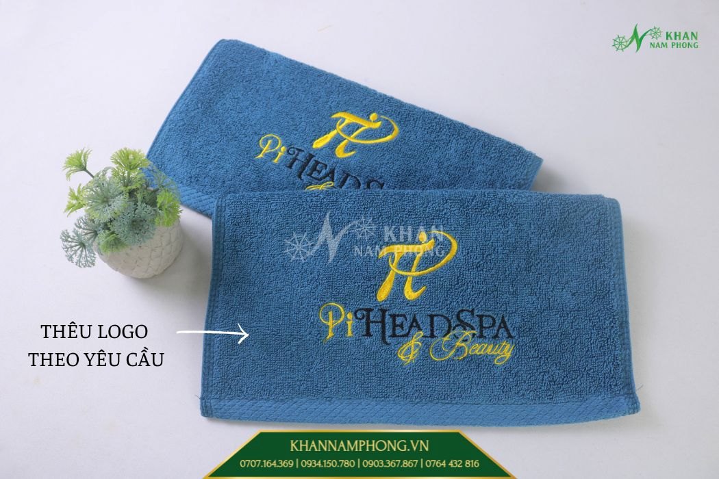 Khăn dành cho spa nails cotton màu xanh navy