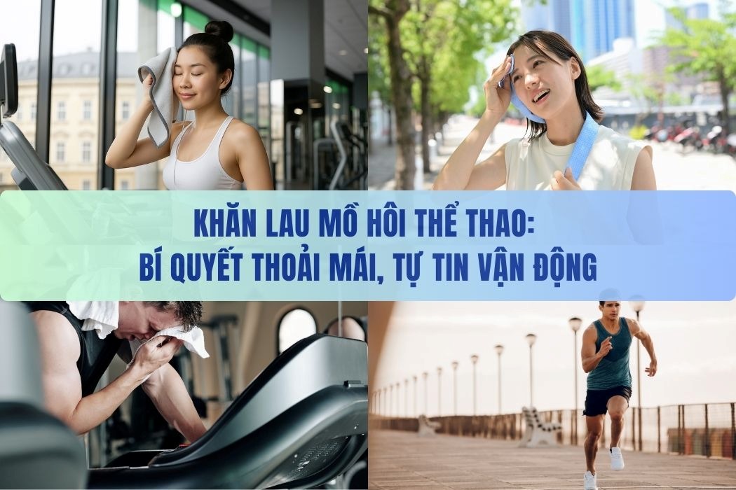 Khăn lau mồ hôi thể thao- bí quyết thoải mái vận động