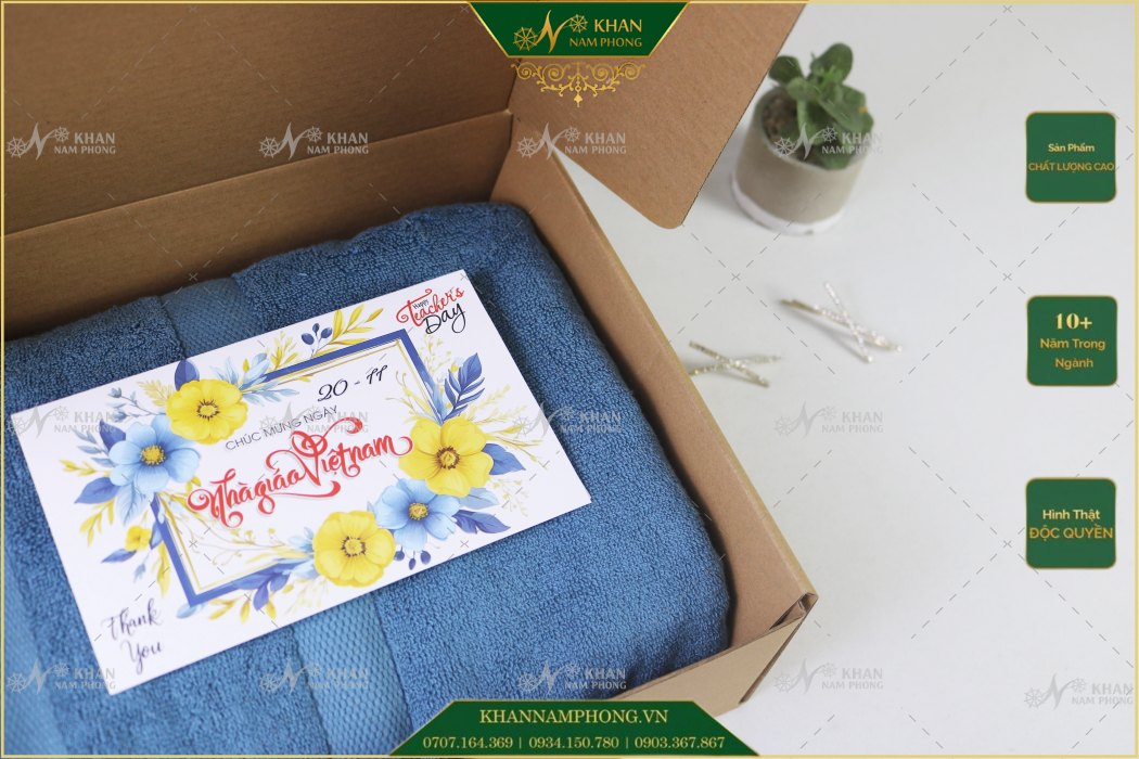 Khăn Nam Phong chuyên sản xuất khăn quà tặng 20/11 Khăn Nam Phong chuyên sản xuất khăn quà tặng 20/11