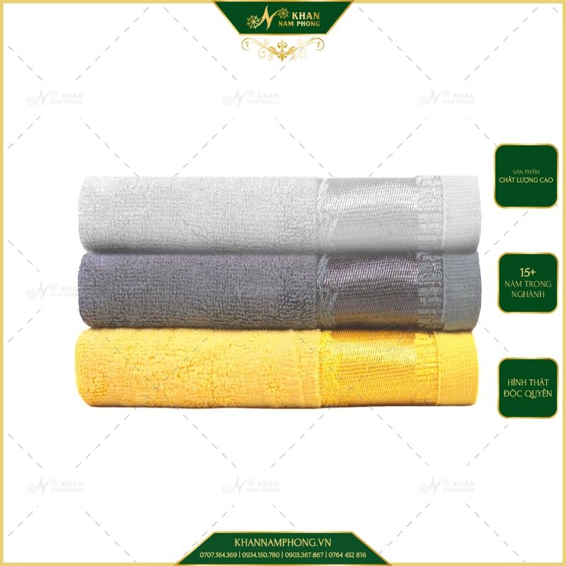 Khăn tắm sợi tre Nam Phong làm quà tặng nhân dịp kỉ niệm công ty cho công nhân, nhân viên