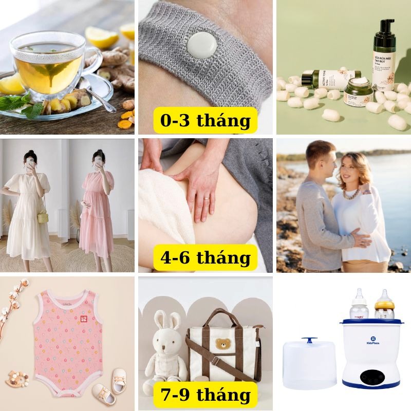 Kinh nghiệm chọn quà sinh nhật cho bà bầu theo từng giai đoạn thai kì