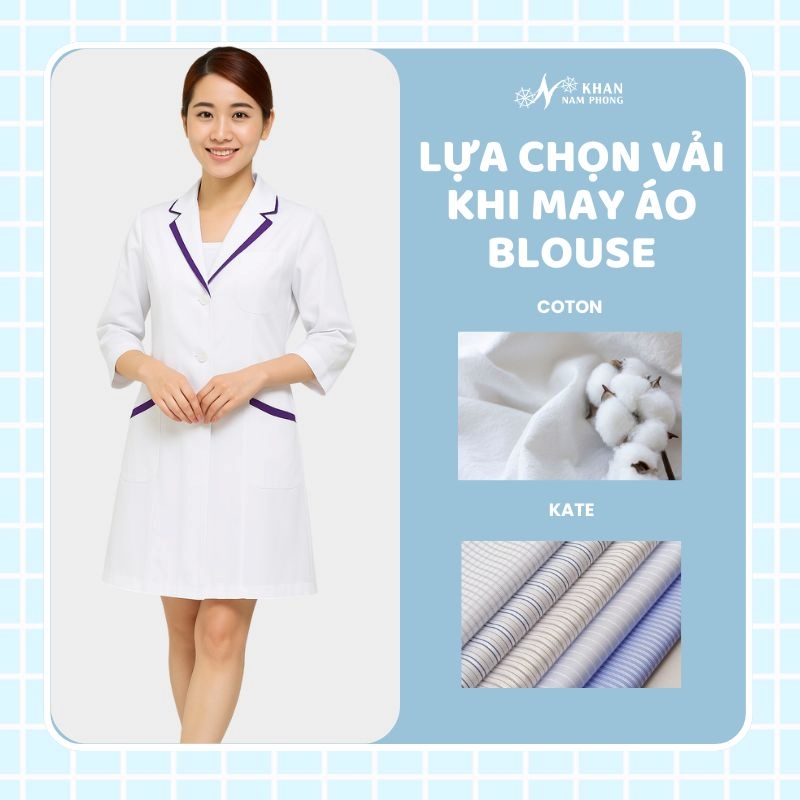 Lựa chọn vải khi may áo blouse