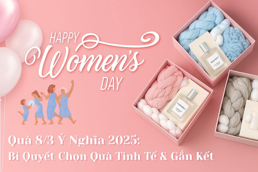 Quà 8/3 ý nghĩa 2025: bí quyết chọn quà tinh tế