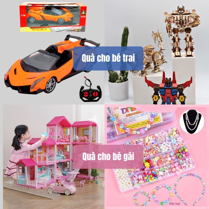 Quà tặng 1/6 theo giới tính bé