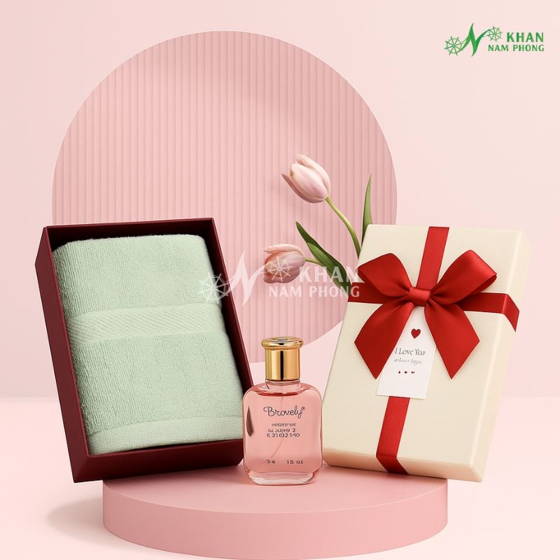 Set khăn quà tặng và nước hoa dưới 200k