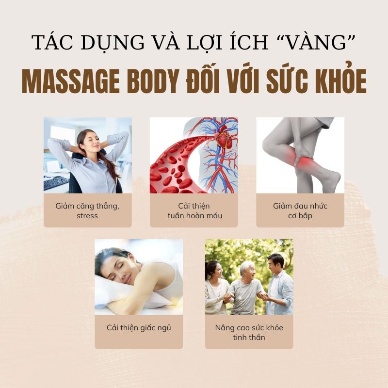 Tác dụng và lợi ích vàng của massage body đối với sức khỏe