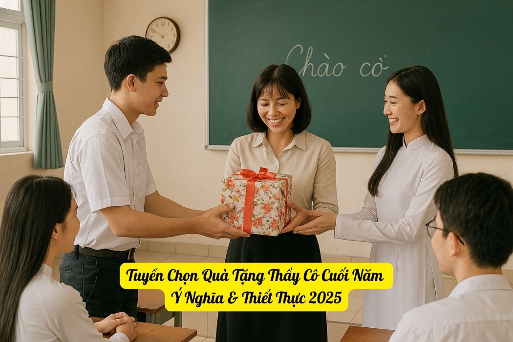 Tuyển chọn quà tặng thầy cô nhân dịp cuối năm ý nghĩa và thiết thực 2025