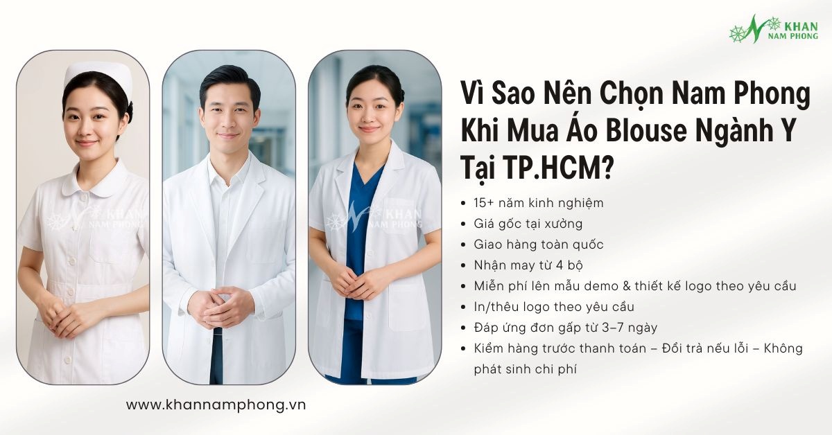 Vì sao nên chọn Nam Phong khi mua áo blouse ngành y tại TP.HCM?
