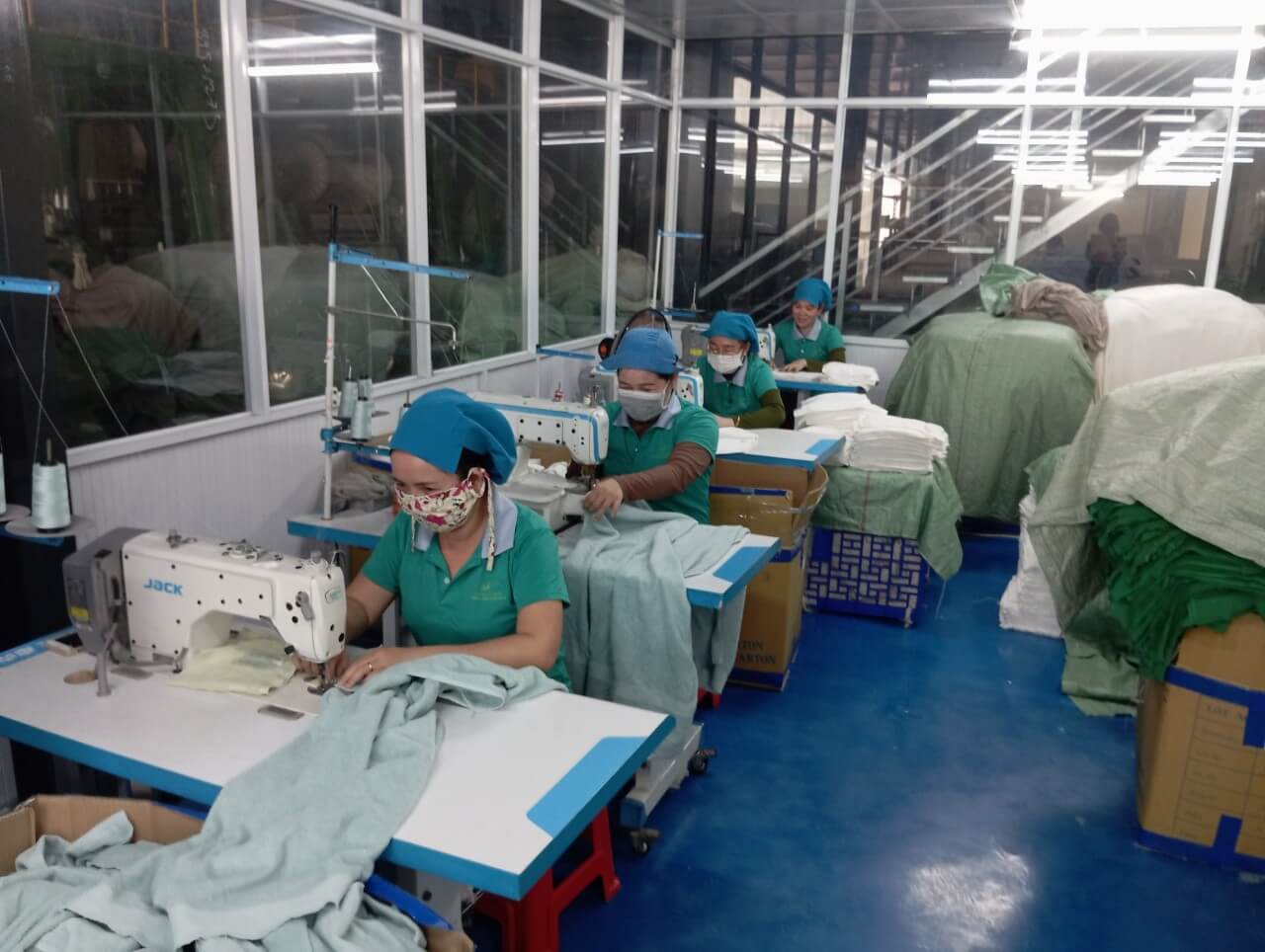 Xưởng sản xuất khăn mặt