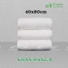 [HÀNG B] Khăn 40*80cm Màu Trắng (130g - 195g - 250g)