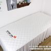 Ga giường cotton chần bông Nam An màu trắng