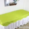 Ga giường spa lụa chần bông xanh bơ