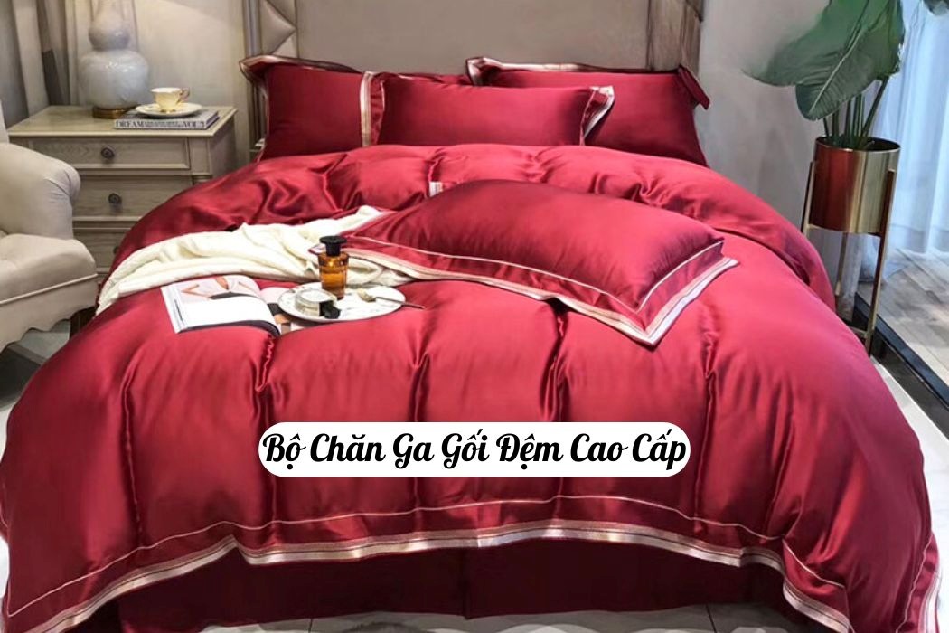 Bộ chăn ga gối đệm cao cấp làm quà cưới