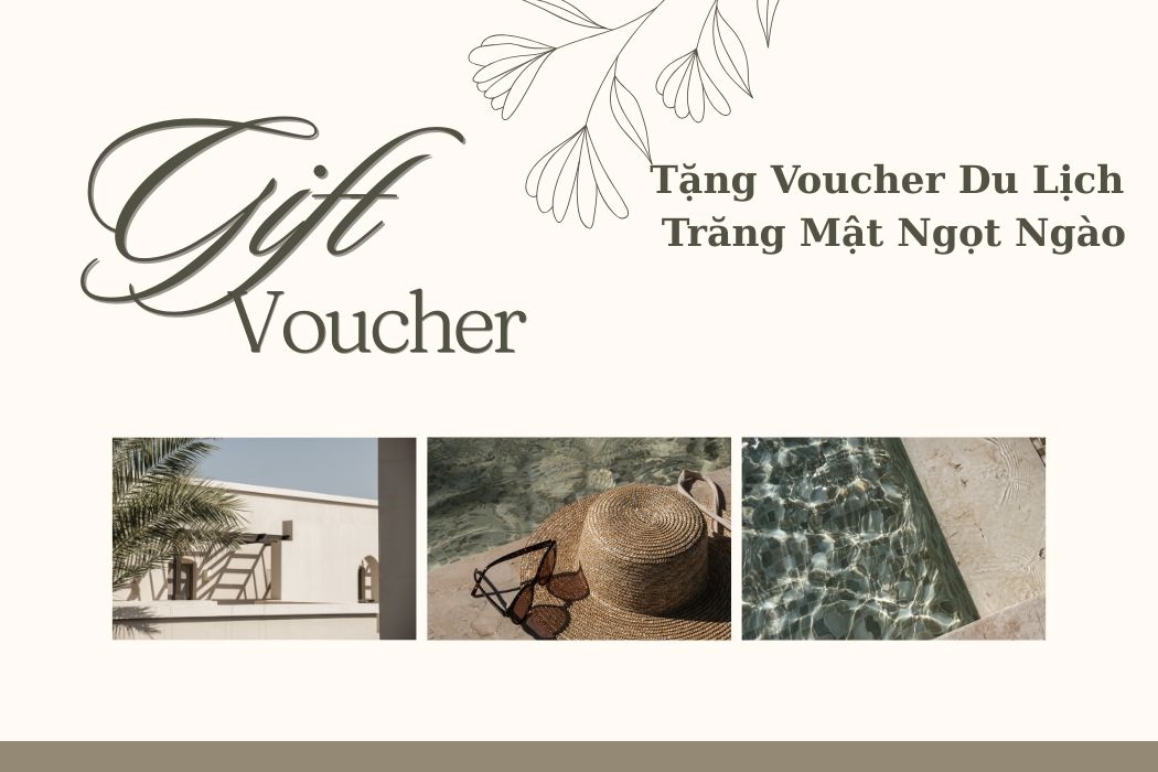 Voucher du lịch trăng mật ngọt ngào làm quà cưới