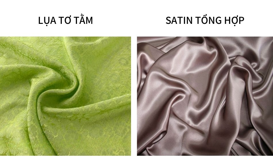 7 cách phân biệt lụa tơ tằm và satin tổng hợp