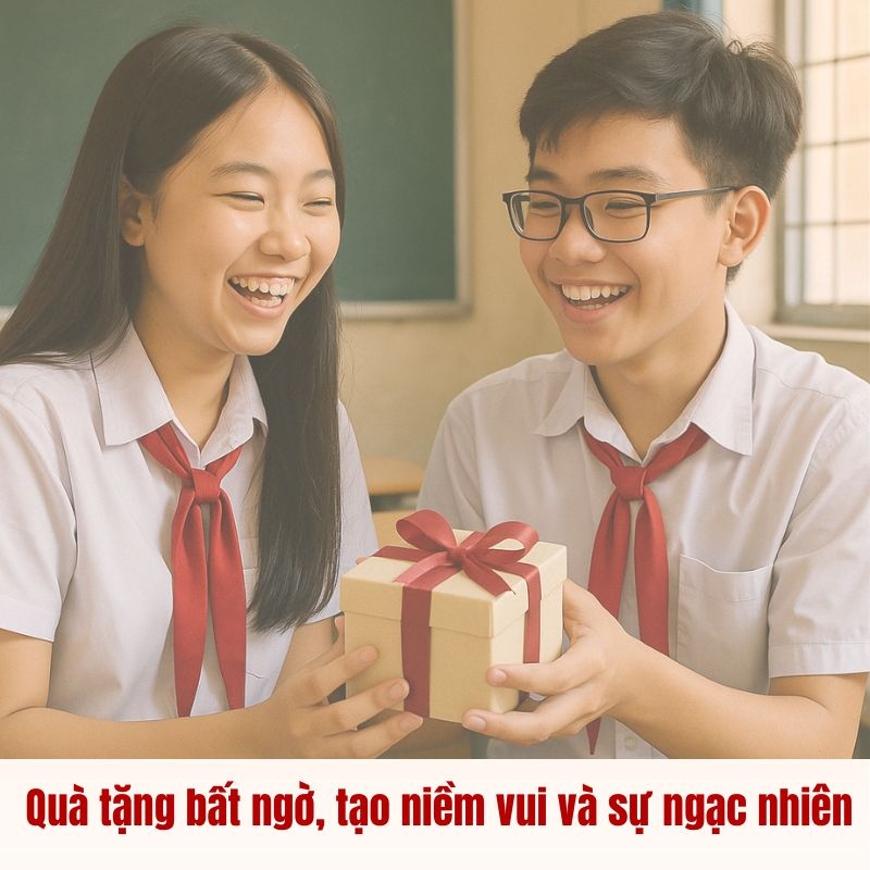 Quà tặng bất ngờ tạo niềm vui và sự ngạc nhiên