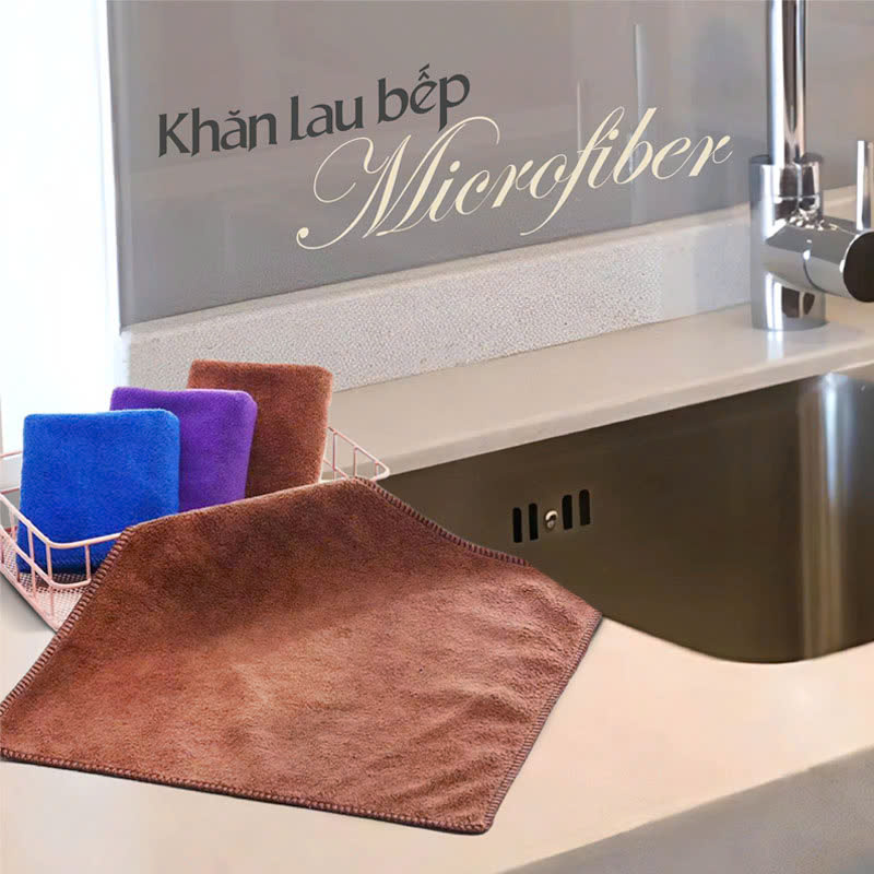 Khăn lau bếp microfiber