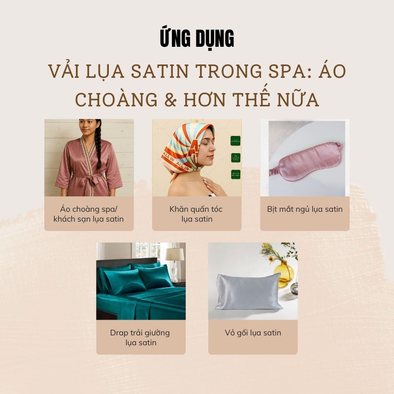 Ứng dụng vải lụa satin trong spa
