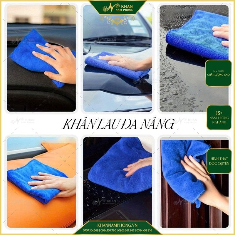 Bảng giá khăn lau rửa xe oto chuyên dụng mới nhất 2025