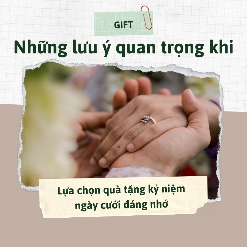 Những lưu ý quan trọng khi lựa chọn quà tặng kỉ niệm ngày cưới đáng nhớ