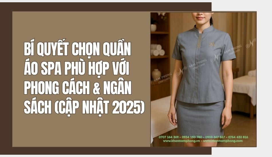Bí quyết chọn quần áo spa phù hợp với phong cách và ngân sách 