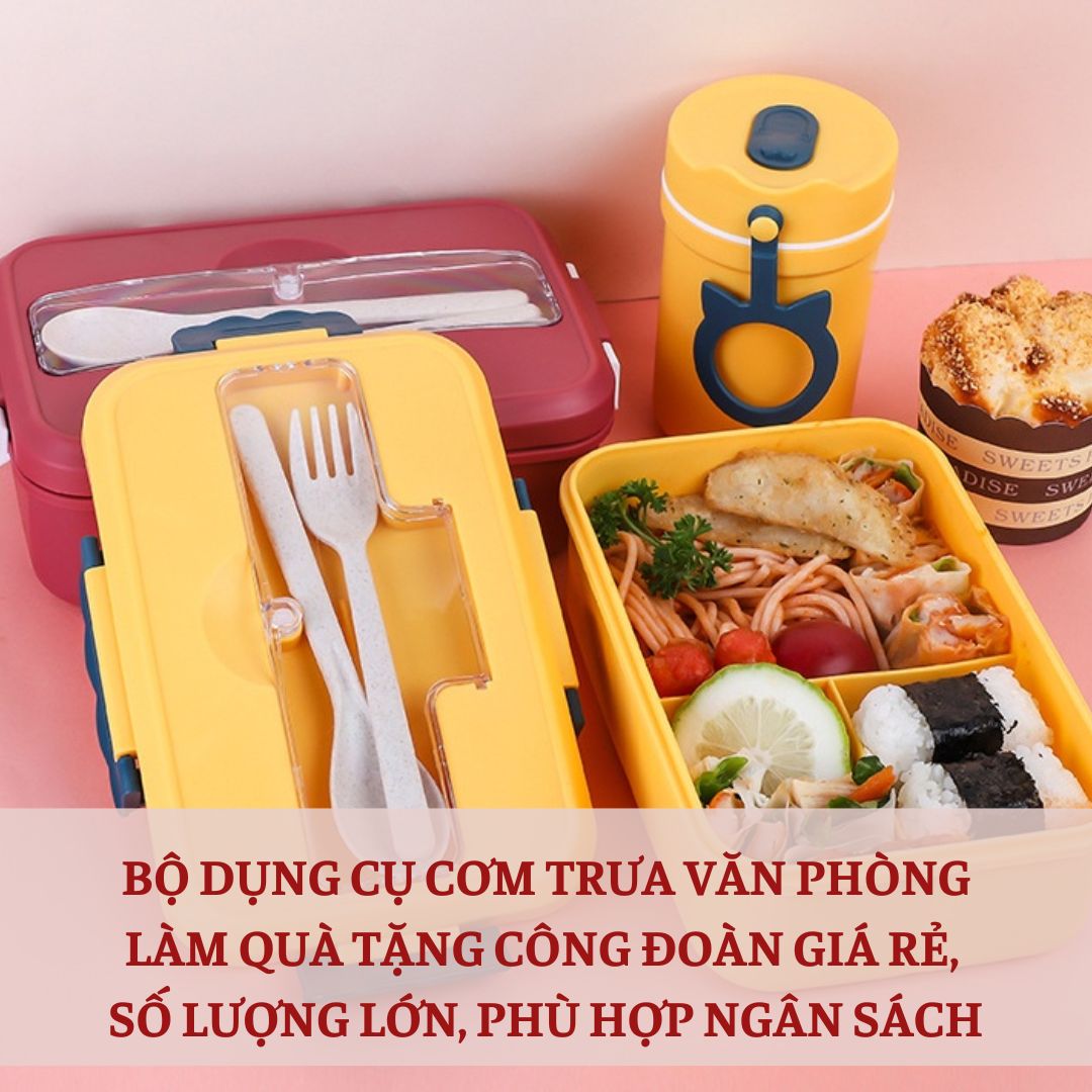Bộ dụng cụ cơm trưa văn phòng làm quà tặng công đoàn giá rẻ số lượng lớn, phù hợp ngân sách Bộ dụng cụ cơm trưa văn phòng làm quà tặng công đoàn giá rẻ số lượng lớn, phù hợp ngân sách