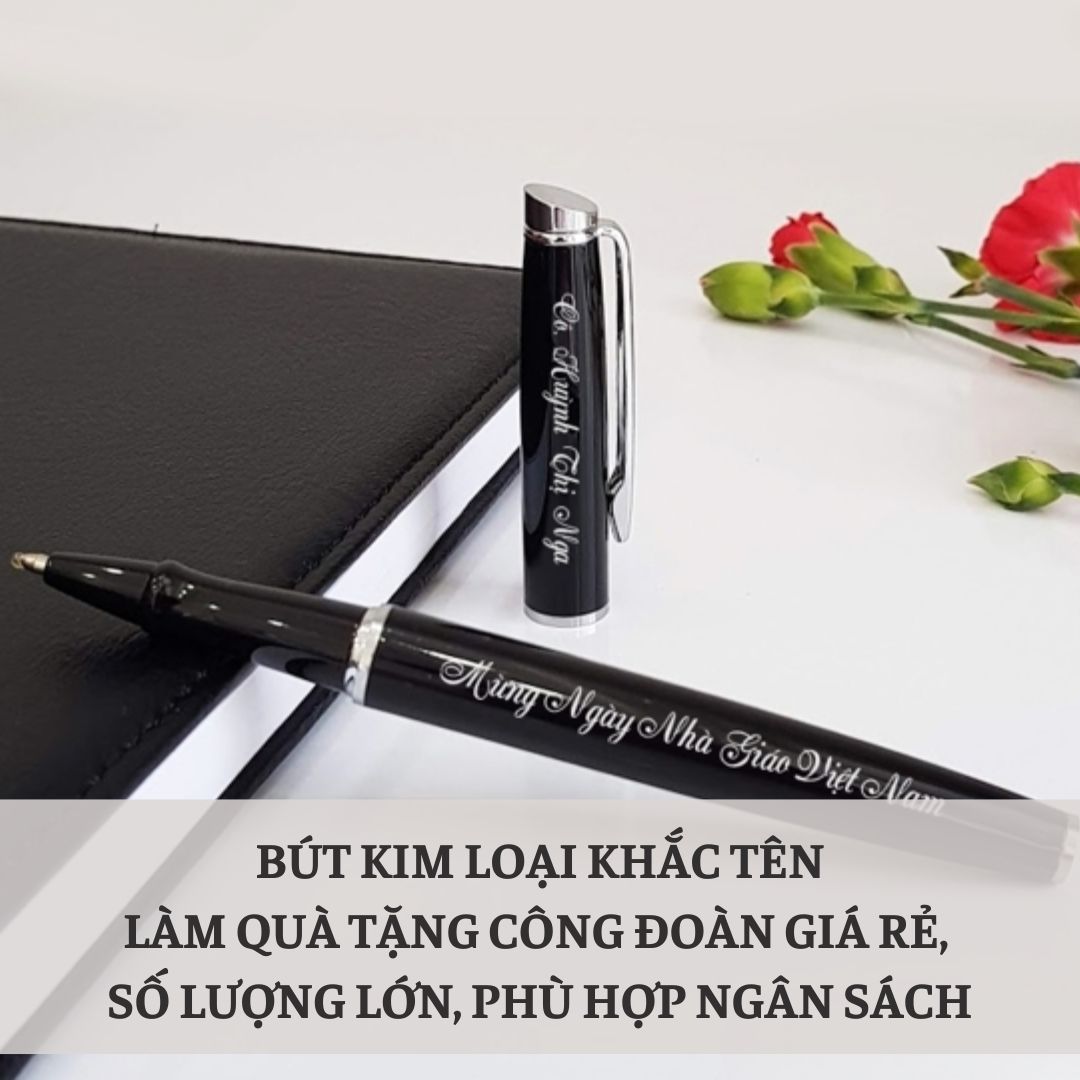 Bút kim loại khắc tên làm quà tặng công đoàn giá rẻ số lượng lớn, phù hợp ngân sách Bút kim loại khắc tên làm quà tặng công đoàn giá rẻ số lượng lớn, phù hợp ngân sách