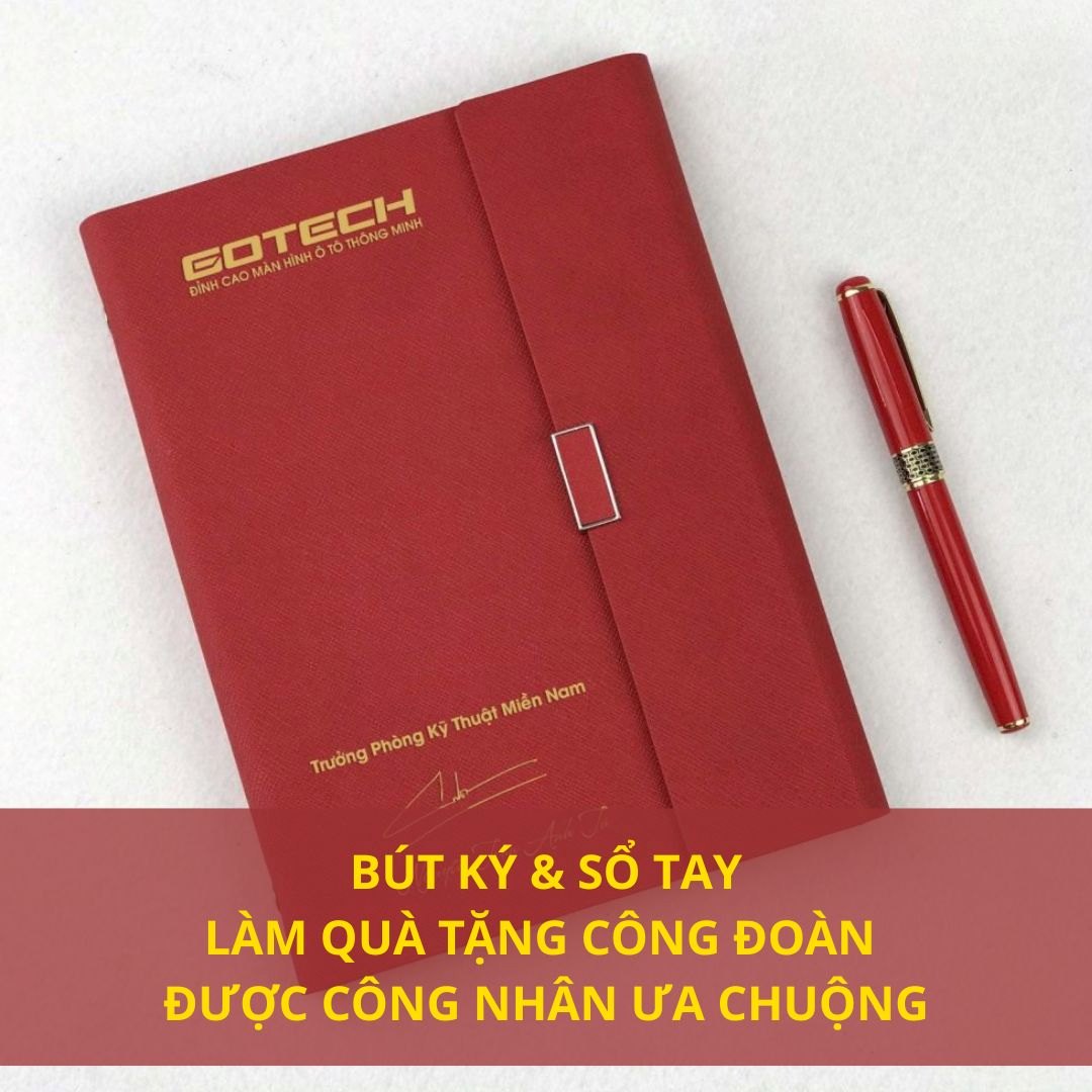 Bút ký sổ tay làm quà tặng công đoàn được công nhân ưa chuộng Bút ký sổ tay làm quà tặng công đoàn được công nhân ưa chuộng