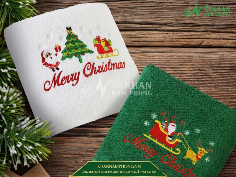 Khăn tắn quà tặng công đoàn thêu logo Khăn tắn quà tặng công đoàn thêu logo