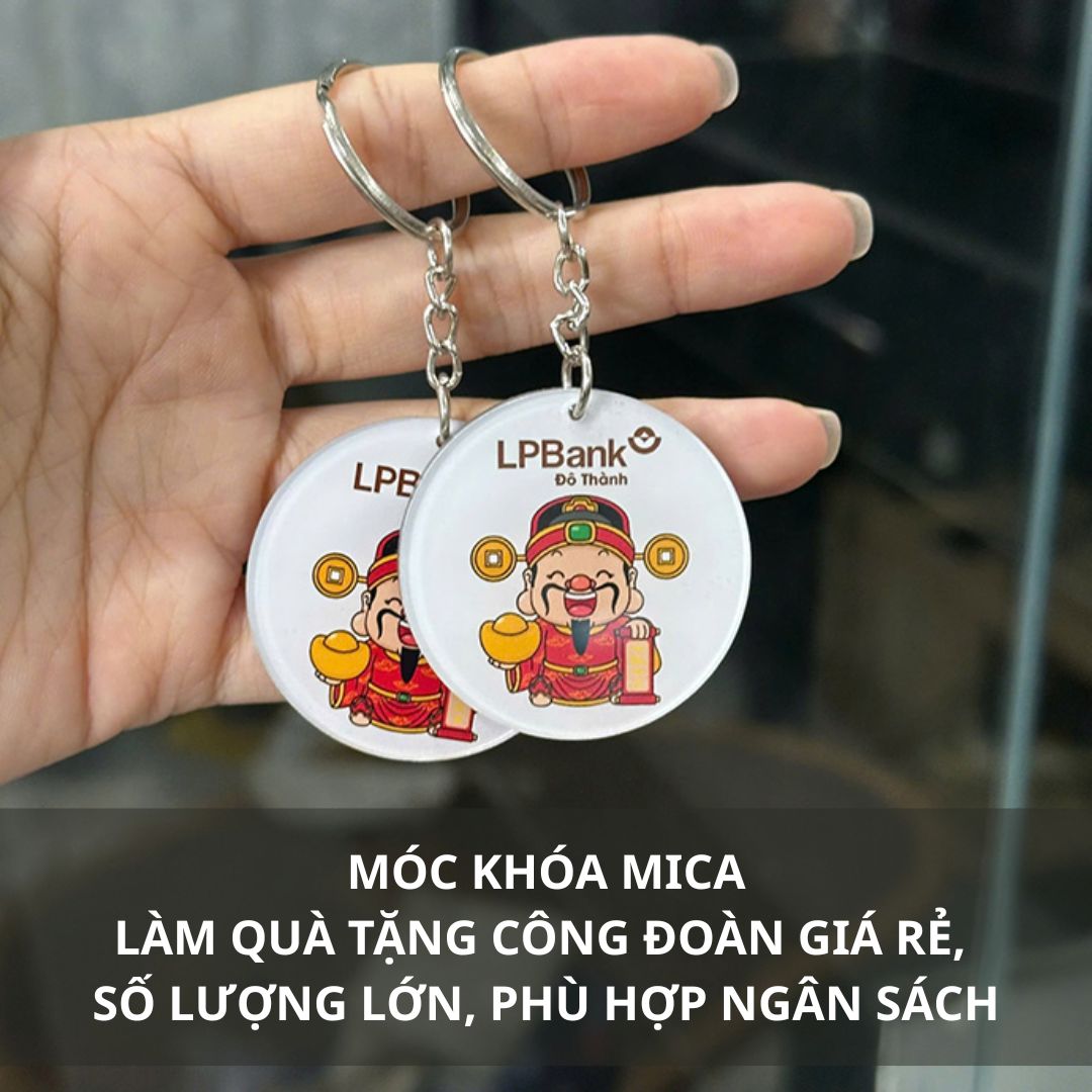 Mọc khóa mica làm quà tặng công đoàn giá rẻ số lượng lớn, phù hợp ngân sách Mọc khóa mica làm quà tặng công đoàn giá rẻ số lượng lớn, phù hợp ngân sách