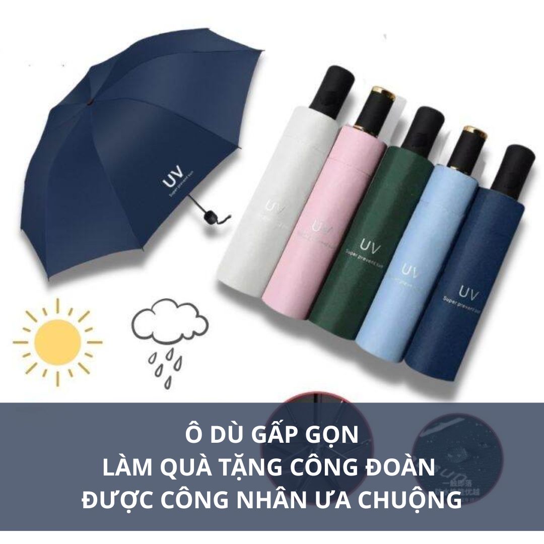 Ô dù gấp gọn làm quà tặng công đoàn được công nhân ưa chuộng Ô dù gấp gọn làm quà tặng công đoàn được công nhân ưa chuộng