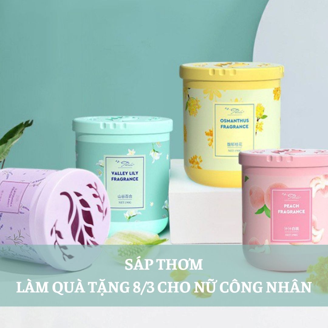Sáp thơm làm quà tặng 8/3 cho nữ công nhân Sáp thơm làm quà tặng 8/3 cho nữ công nhân