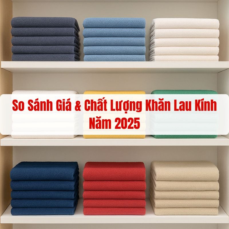 So sánh giá và chất lượng khăn lau kính tại các cửa hàng khác nhau 2025