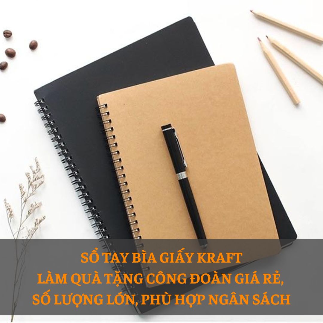 Sổ tay bìa giấy kraft làm quà tặng công đoàn giá rẻ số lượng lớn, phù hợp ngân sách Sổ tay bìa giấy kraft làm quà tặng công đoàn giá rẻ số lượng lớn, phù hợp ngân sách