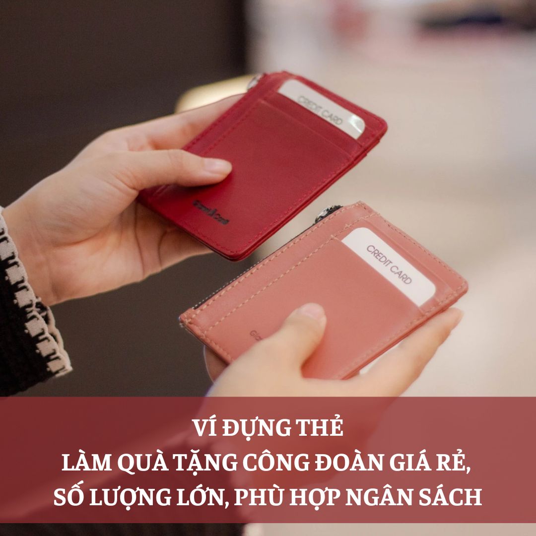 Ví đựng thẻ làm quà tặng công đoàn giá rẻ số lượng lớn, phù hợp ngân sách Ví đựng thẻ làm quà tặng công đoàn giá rẻ số lượng lớn, phù hợp ngân sách