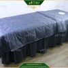 Bộ Drap Trải Giường Spa, Masssage Cotton Chần Bông Kèm Chăn Đắp