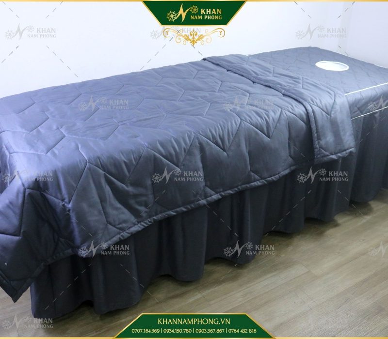 Bộ Drap Giường Cotton Chần Bông (Drap+Chăn)