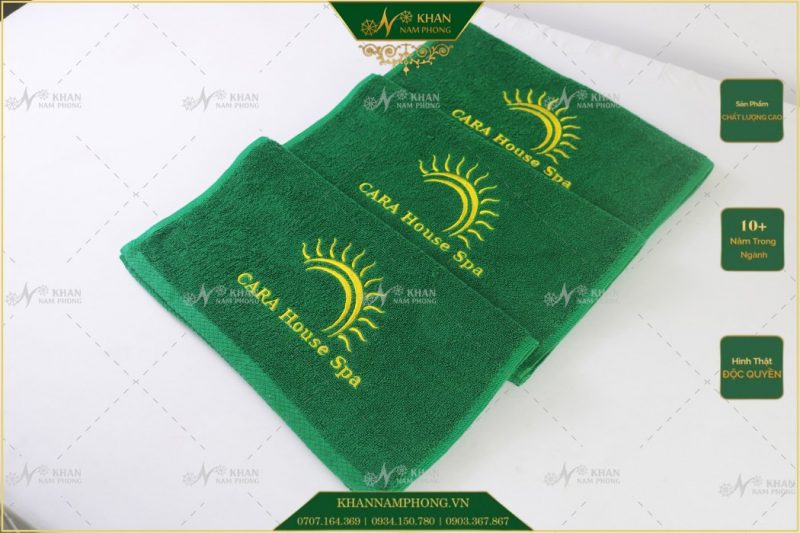 khan massage mat cotton 34x80cm theu logo cara house spa 1