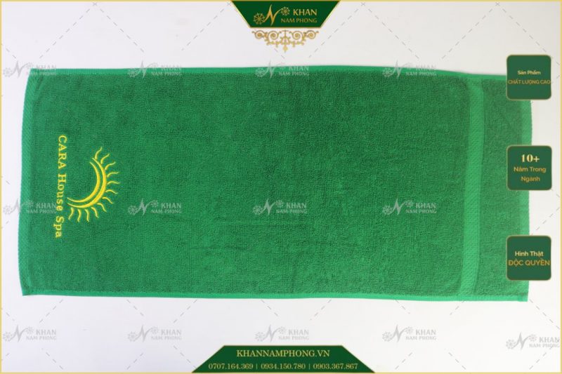 khan massage mat cotton 34x80cm theu logo cara house spa 2