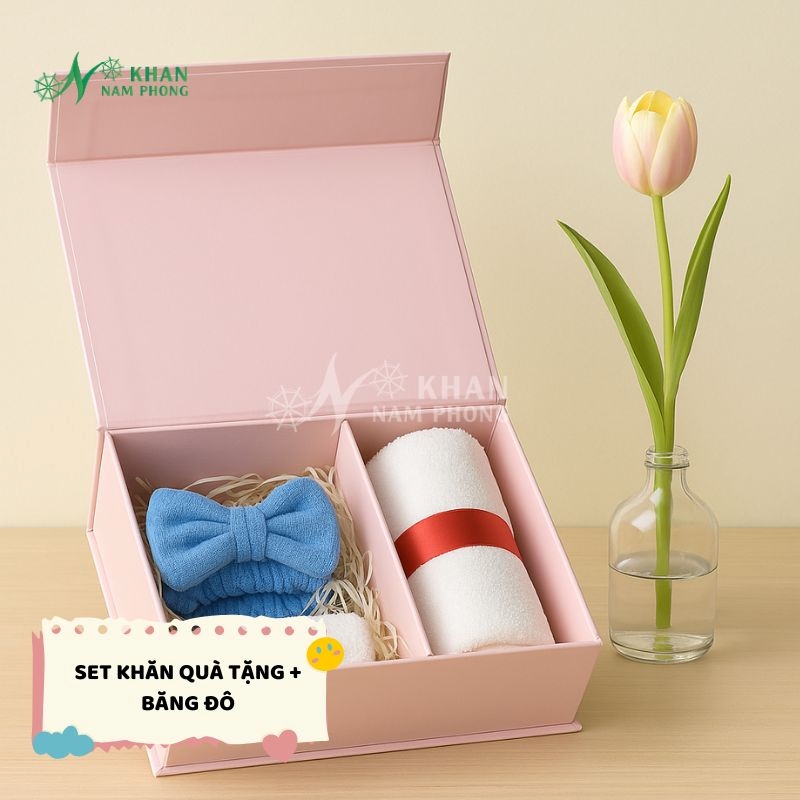 Khăn quà tặng kỷ yếu và băng đô cho bạn gái